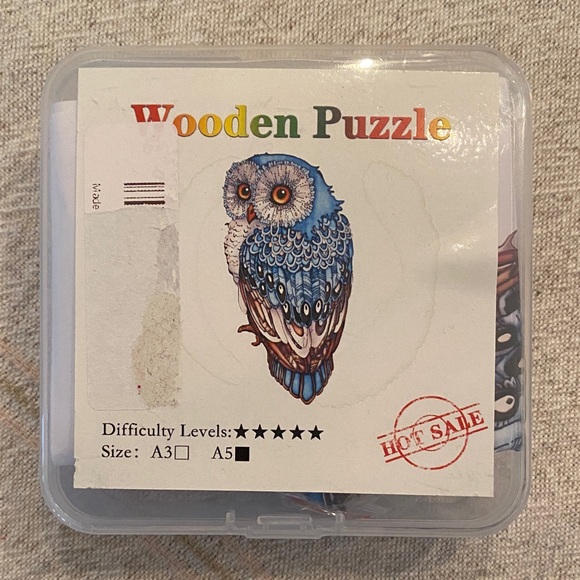 Wooden owl puzzle - Picture 1 of 4